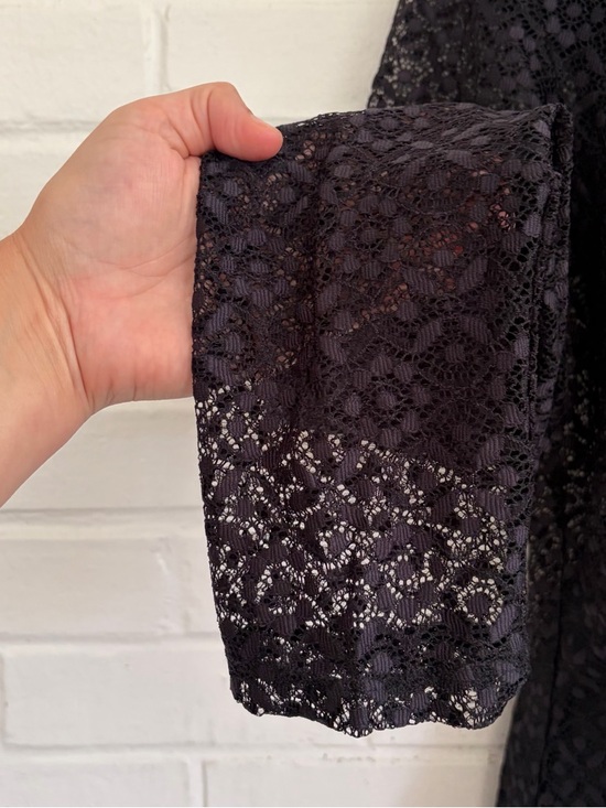 Anthropologie Maeve Sheer Lace Blouse in Black, SZ XL NWT - Picture 7 of 10